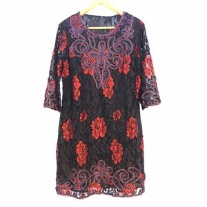 [ NWT ] HERA Dress // Navy Carmine Shift Dress